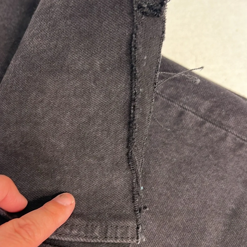 RE/DONE SKINNY BOOT BLACK RAW HEM JEANS 26